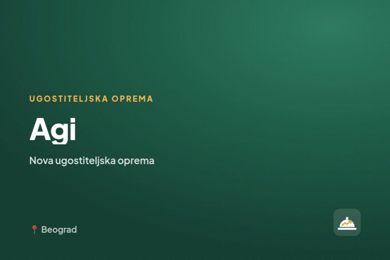 Agi — prodavac ugostiteljske opreme, Beograd