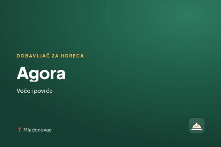 Agora — dobavljač za ugostiteljstvo, Mladenovac