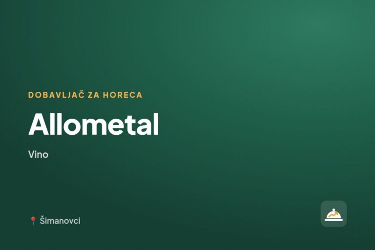 Allometal — dobavljač za ugostiteljstvo, Beograd