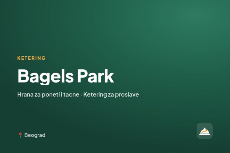 Bagels Park — ketering za kućne proslave, Beograd