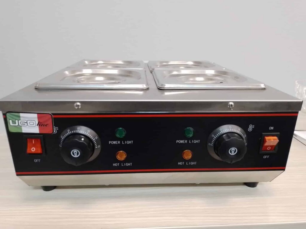 Bain marie za čokoladu Ideal Catering IW-24 — 4 posude GN 1/6