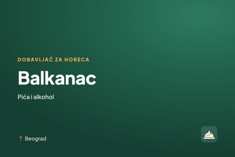 Balkanac — dobavljač za ugostiteljstvo, Beograd