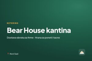 Bear House kantina