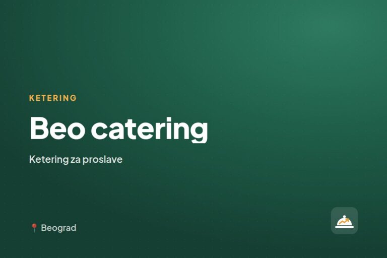 Beo catering — ketering za kućne proslave, Beograd