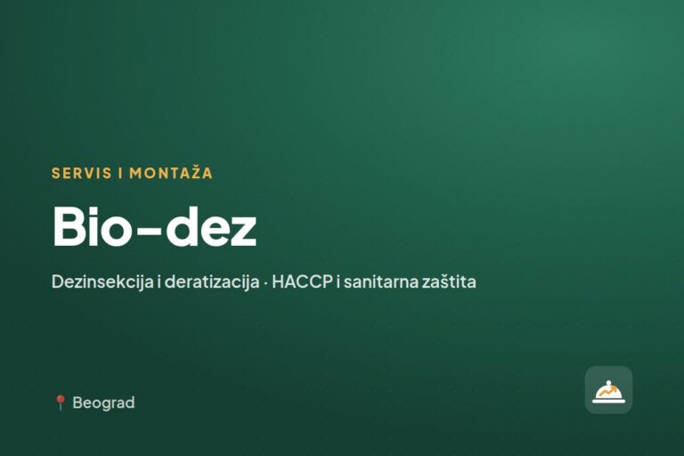Bio-dez — servis ugostiteljske opreme, Beograd