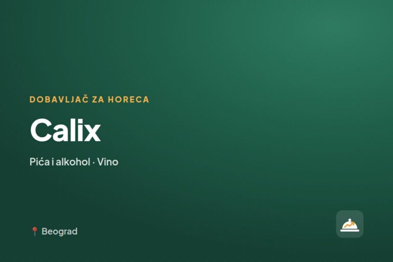 Calix — veleprodaja pića, Beograd
