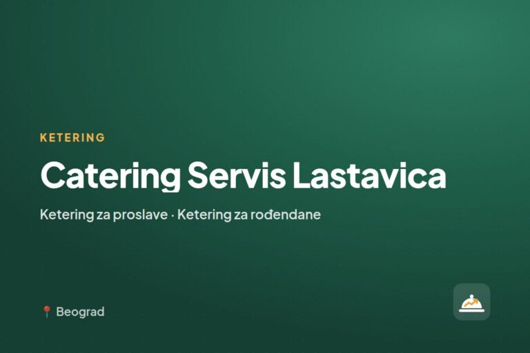 Catering Servis Lastavica — koktel i finger food ketering, Beograd