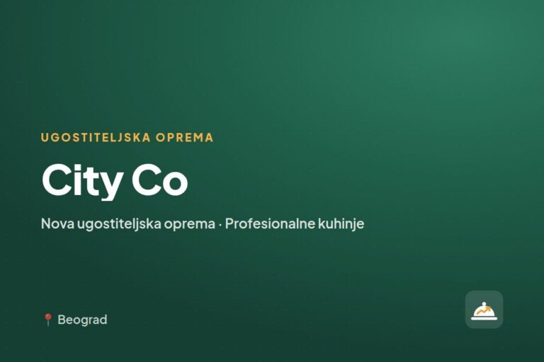 City Co — opremanje profesionalnih kuhinja, Beograd