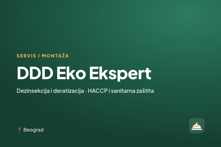 DDD Eko Ekspert — HACCP i sanitarna zaštita, Beograd