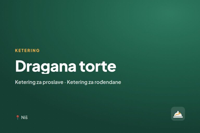 Dragana torte — ketering firma, Niš
