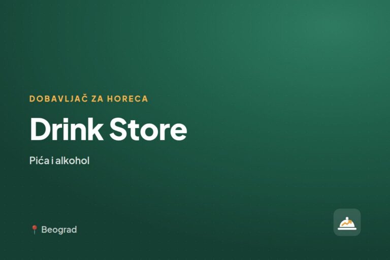 Drink Store — dobavljač za ugostiteljstvo, Beograd