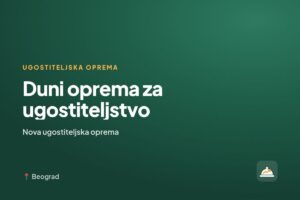 Duni oprema za ugostiteljstvo