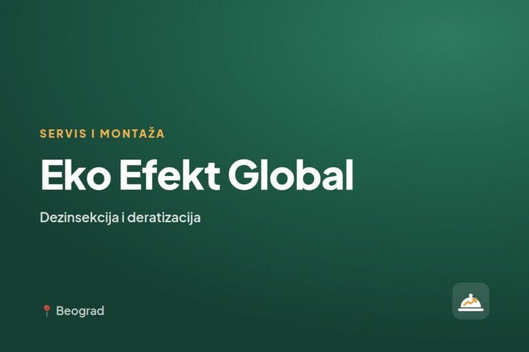 Eko Efekt Global — servis ugostiteljske opreme, Novi Sad
