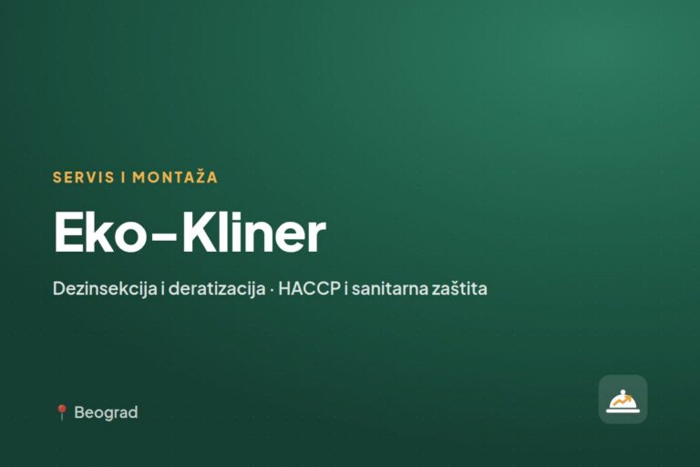 Eko-Kliner — servis ugostiteljske opreme, Novi Sad