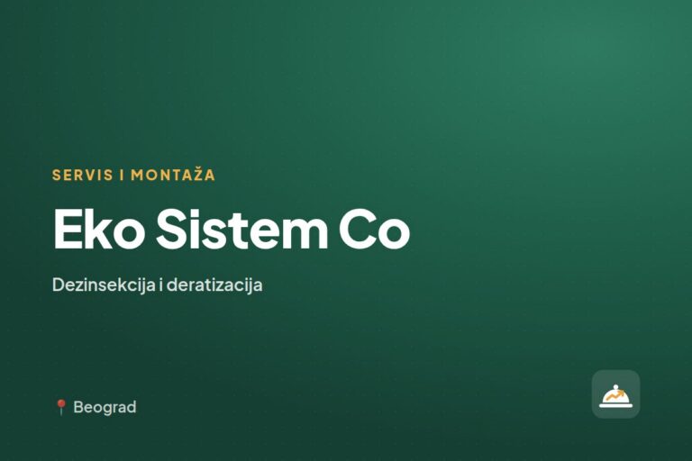 Eko Sistem Co — dezinsekcija i deratizacija, Novi Sad