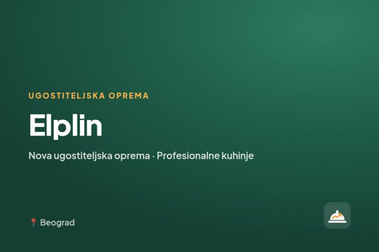 Elplin — opremanje profesionalnih kuhinja, Beograd