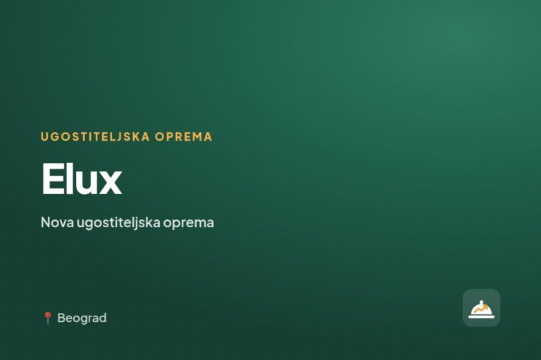 Elux — prodavac ugostiteljske opreme, Beograd