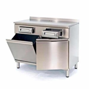 Espresso sekcija od inoksa — 120/70/85 cm