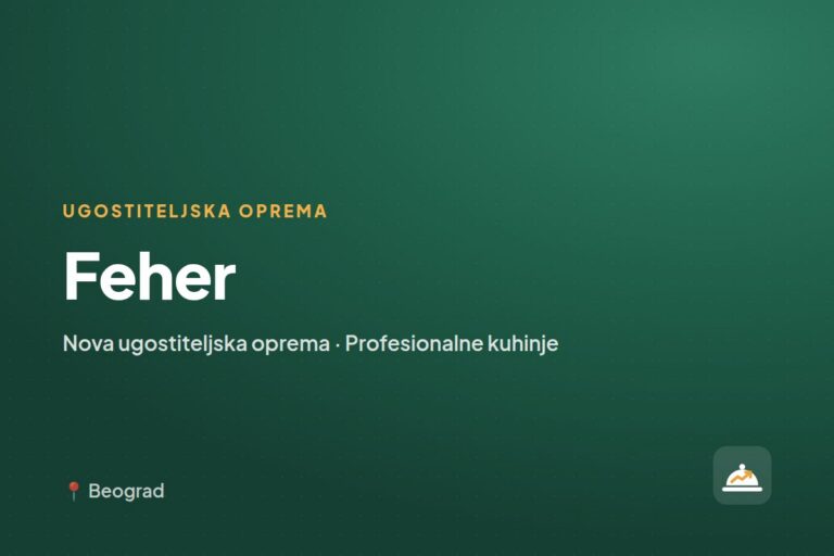 Feher — opremanje profesionalnih kuhinja, Beograd