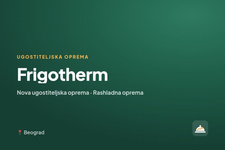 Frigotherm — prodavac rashladne opreme, Beograd