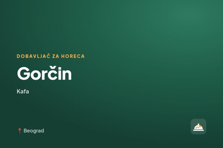 Gorčin — dobavljač kafe, Beograd