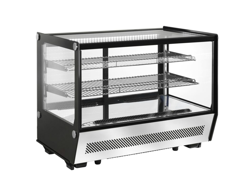 Hlađena izložbena vitrina Amitek AK160EFQ — 160 l, pultni model