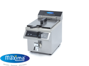 Indukciona friteza Maxima 8L, sa slavinom, inox