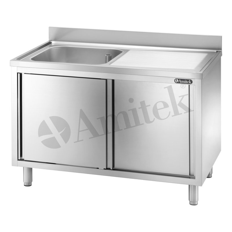 Inox sudopera Amitek LTC 107L1 VT — jednodelna, sa ocenjivačem — inox nameštaj i sudopere, Beograd