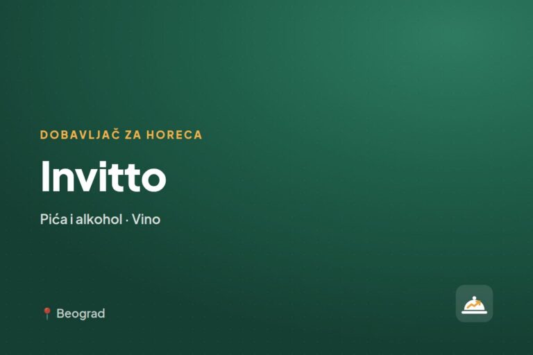 Invitto — dobavljač vina, Novi Sad