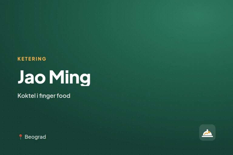 Jao Ming — ketering za otvaranja i promocije, Pančevo