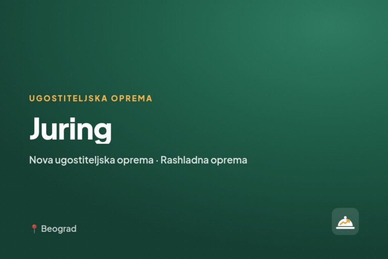 Juring — prodavac ugostiteljske opreme, Kragujevac
