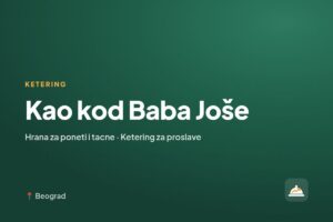 Kao kod Baba Joše