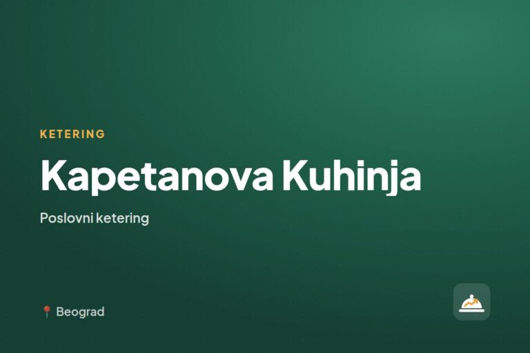 Kapetanova Kuhinja — ketering firma, Beograd