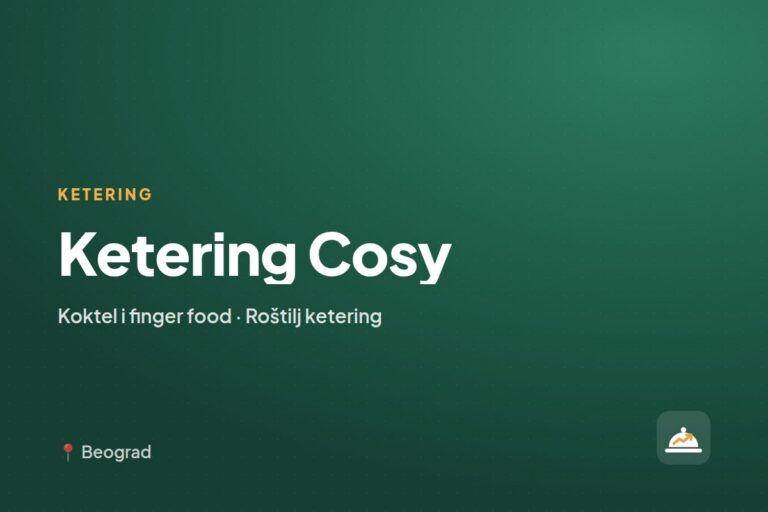Ketering Cosy — ketering za otvaranja i promocije, Pančevo