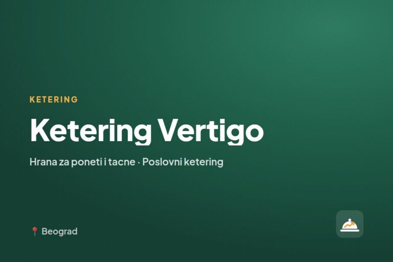 Ketering Vertigo — roštilj ketering, Beograd