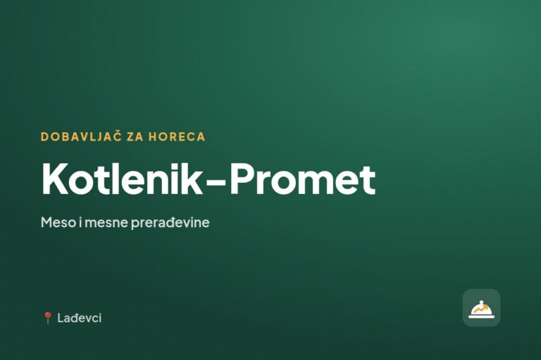 Kotlenik-Promet — dobavljač za ugostiteljstvo, Lađevci