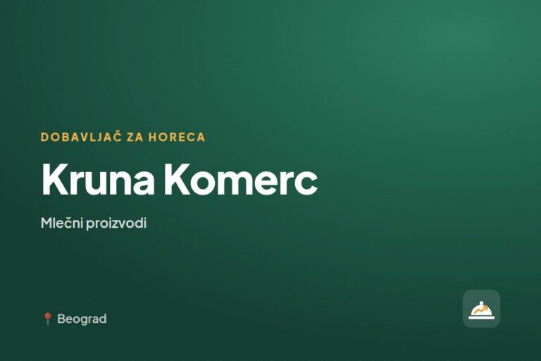 Kruna Komerc — dobavljač za ugostiteljstvo, Beograd