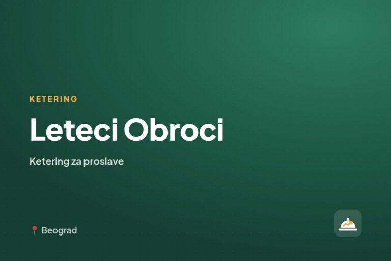 Leteci Obroci — ketering za kućne proslave, Beograd