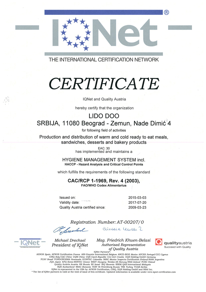 Lido Ketering — ketering firma, Beograd