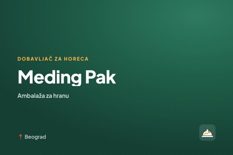 Meding Pak — dobavljač za ugostiteljstvo, Beograd