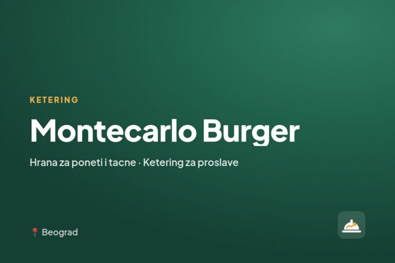 Montecarlo Burger — roštilj ketering, Beograd
