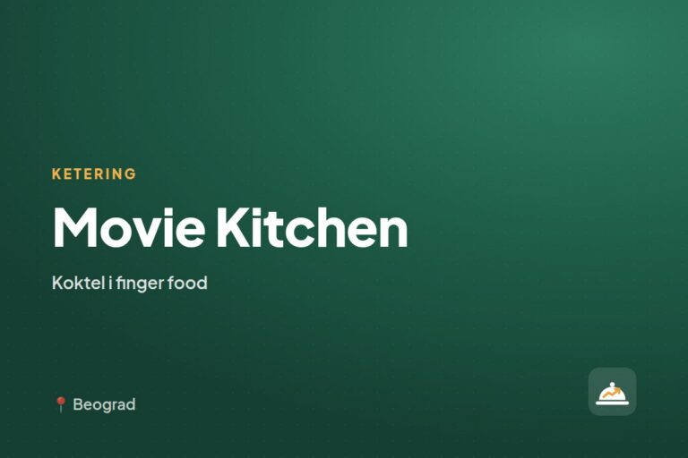 Movie Kitchen — ketering za otvaranja i promocije, Pančevo