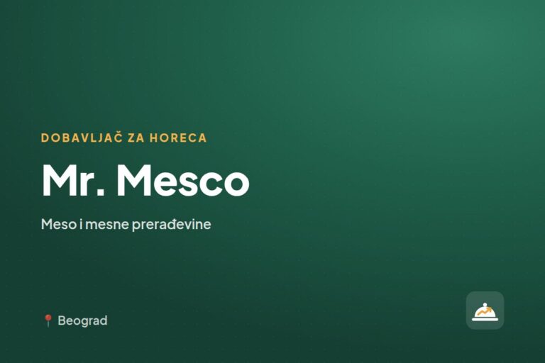 Mr. Mesco — dobavljač mesa, Kragujevac