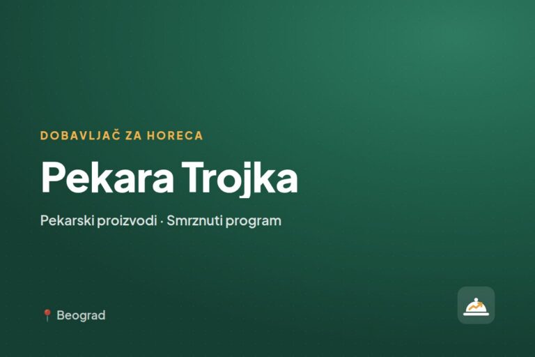 Pekara Trojka — dobavljač pekarskih proizvoda, Beograd