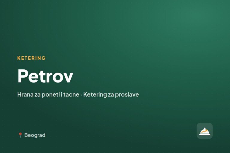 Petrov — koktel i finger food ketering, Beograd