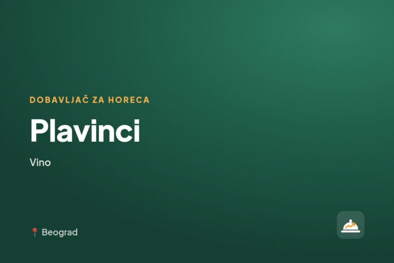Plavinci — dobavljač za ugostiteljstvo, Beograd
