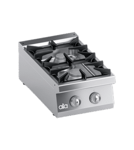 Plinski top šporet ATA K7GCUP05TT — 2 gorionika, inox