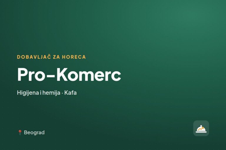 Pro-Komerc — dobavljač kafe, Beograd