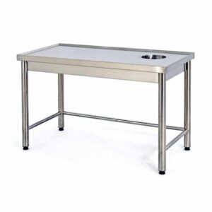 Radni sto inox sa otvorom za otpatke — 120/140/160 cm