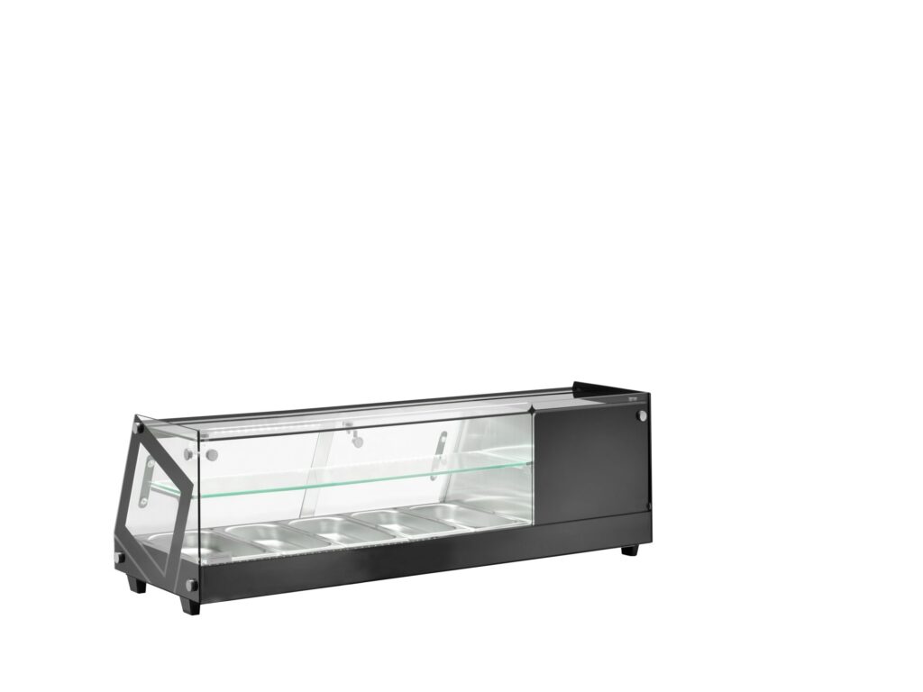 Rashladna izlozbena vitrina Amitek AK513VTB — 5 x GN 1/3, za tapase